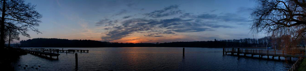 Sonnenuntergang am Rheinsberger See