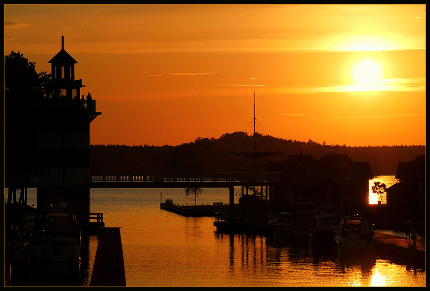 Sonnenuntergang am Rheinsberger See !