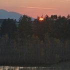 SONNENUNTERGANG AM RIEGSEE