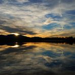 sonnenuntergang am riegsee