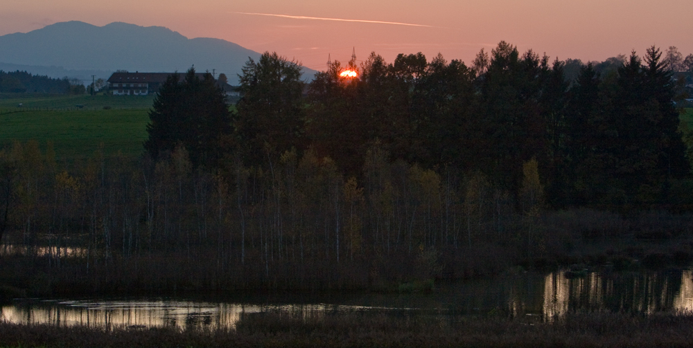 SONNENUNTERGANG AM RIEGSEE