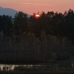 SONNENUNTERGANG AM RIEGSEE