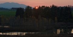 SONNENUNTERGANG AM RIEGSEE