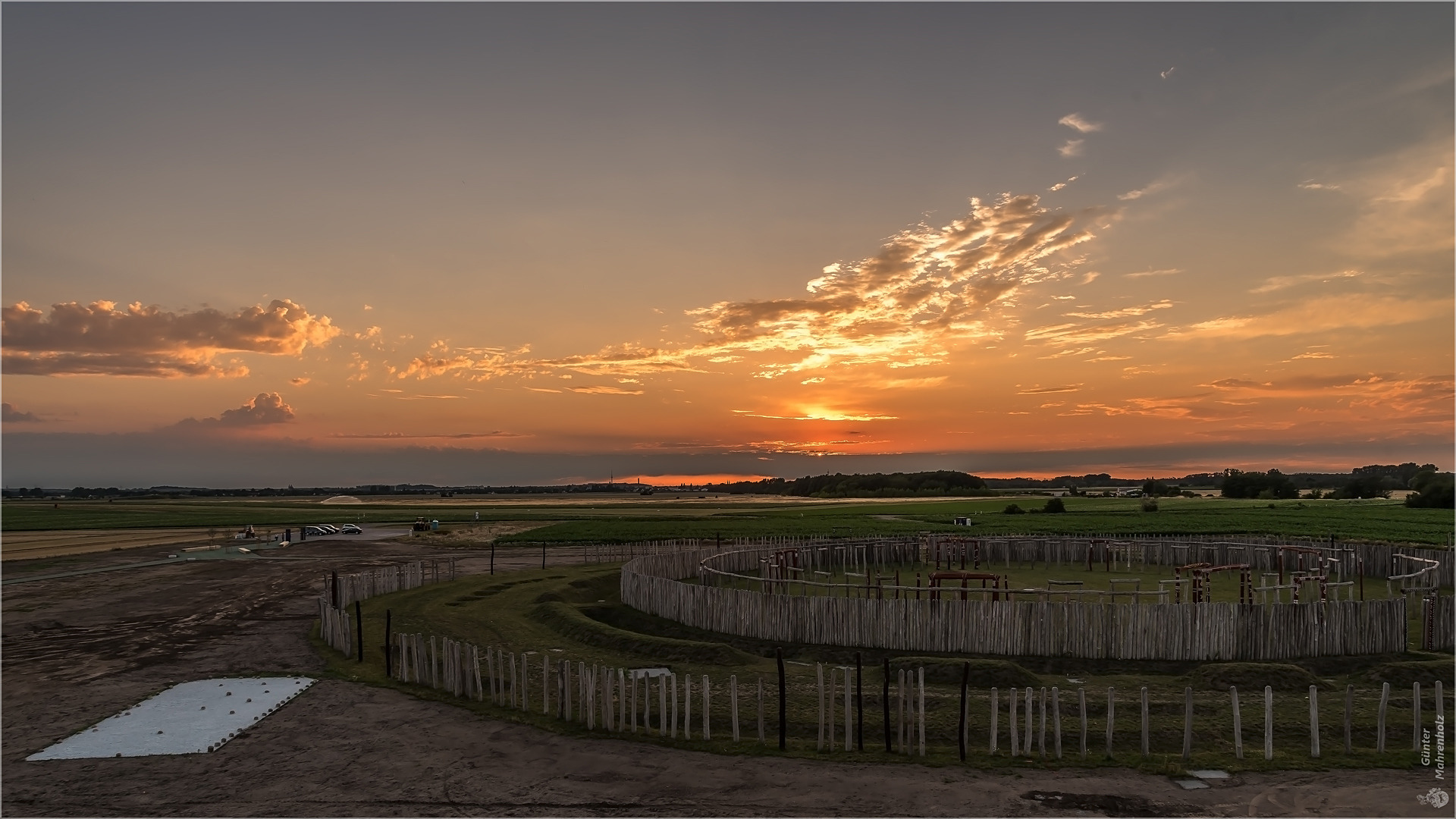 Sonnenuntergang am Ringheiligtum