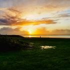 Sonnenuntergang am Ringkoebing Fjord in Dänemark