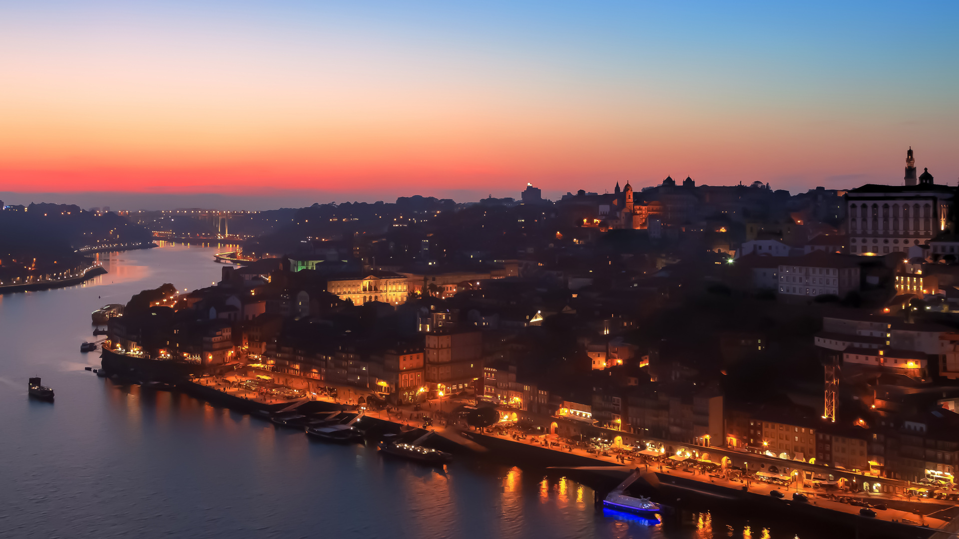 Sonnenuntergang am  Rio Douro