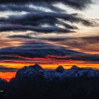 Sonnenuntergang am Rossfeld im Berchtesgadener Land