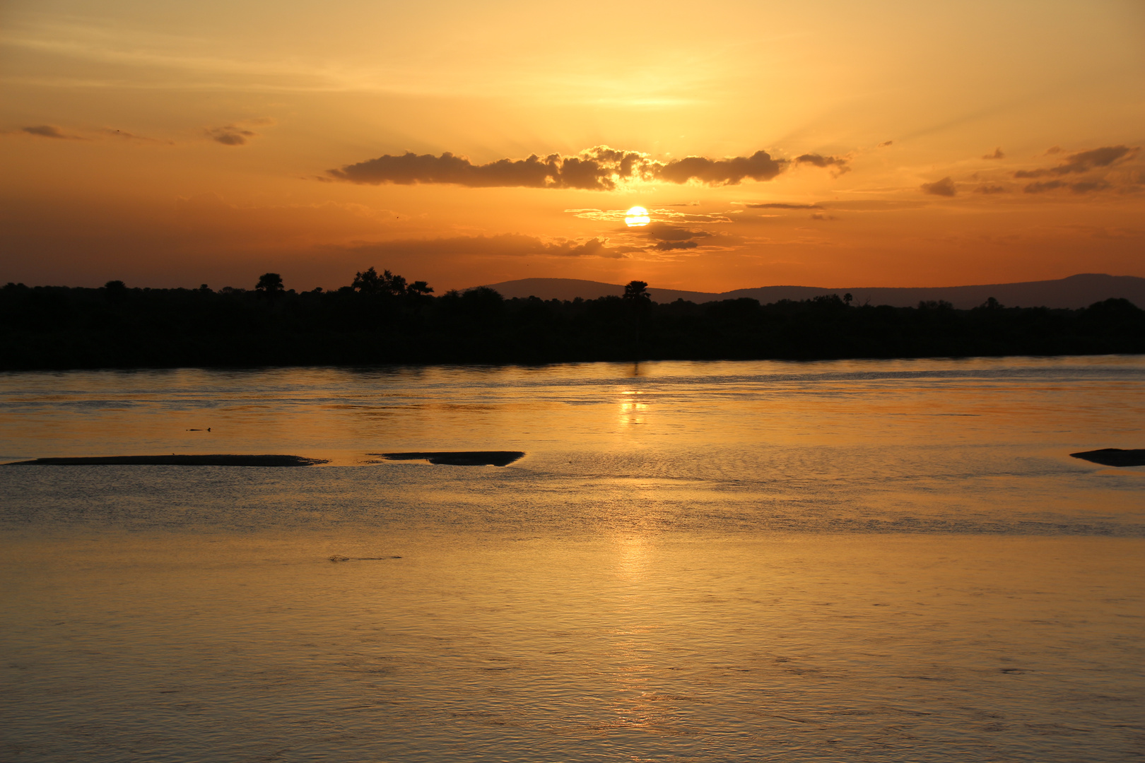 Sonnenuntergang am Rufiji River