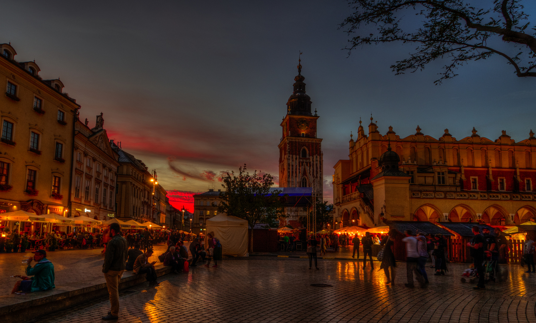 Sonnenuntergang am Rynek 