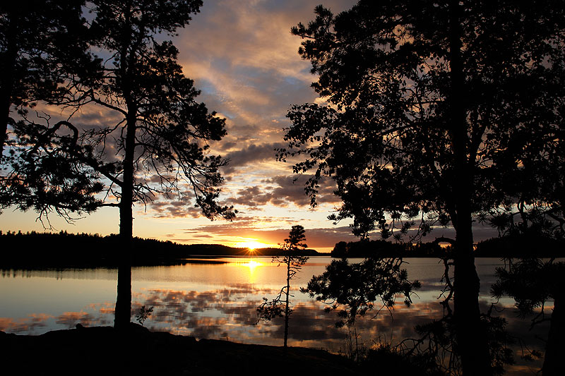 Sonnenuntergang am Ryökäsvesi