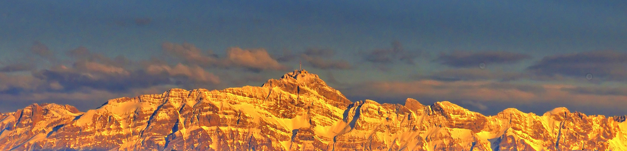 Sonnenuntergang am Säntis