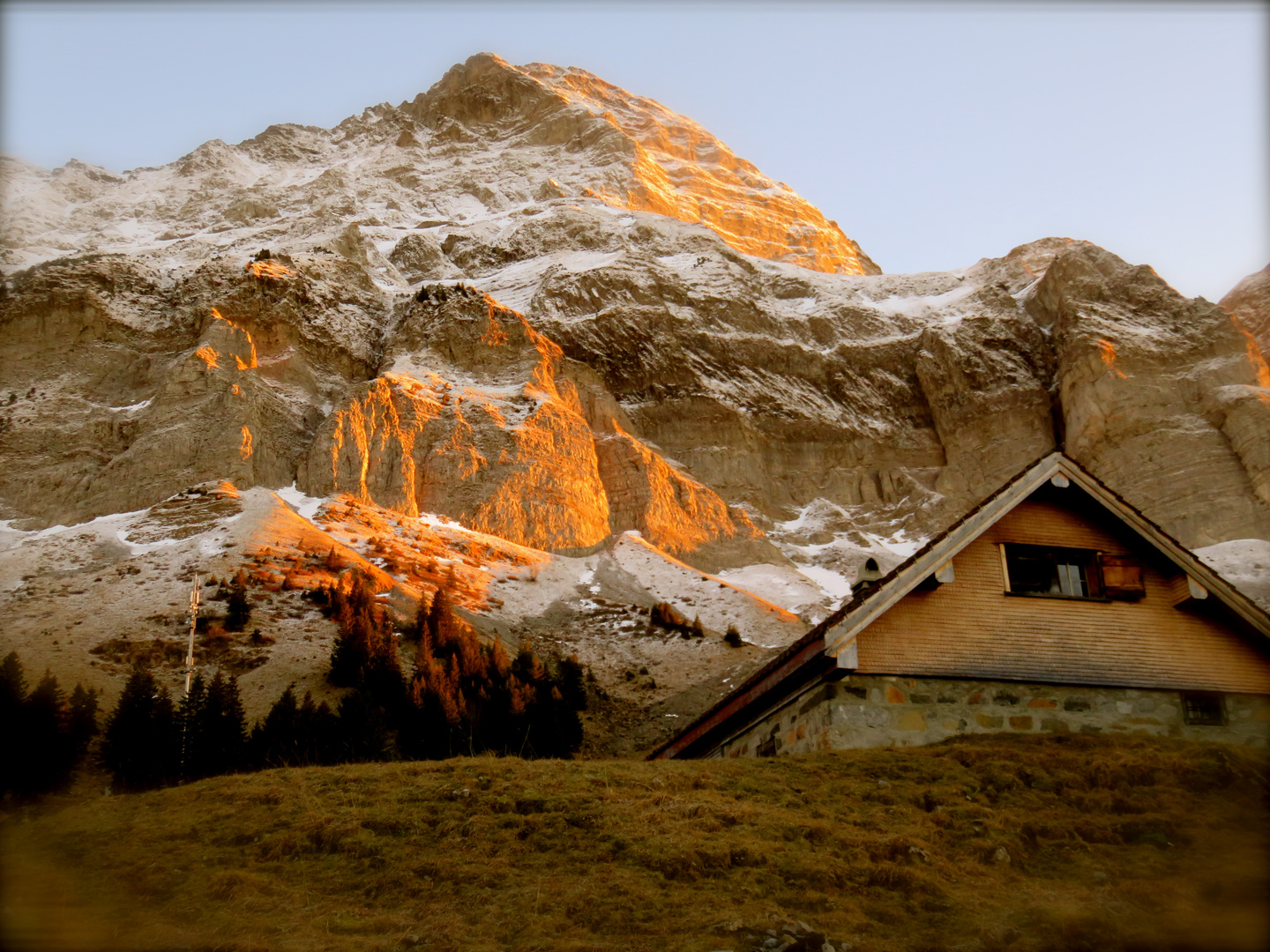 Sonnenuntergang am Säntis