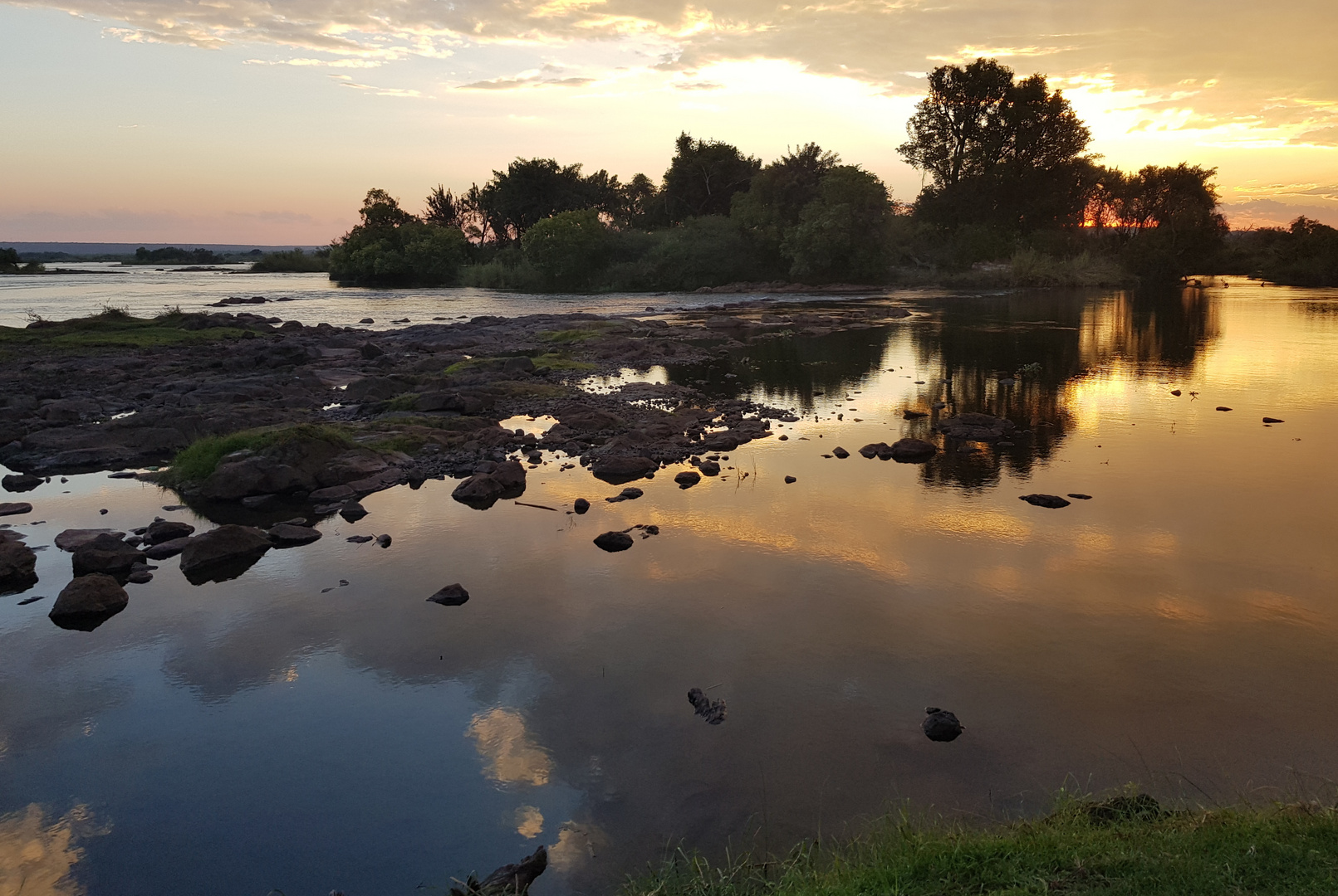 Sonnenuntergang am Sambesi