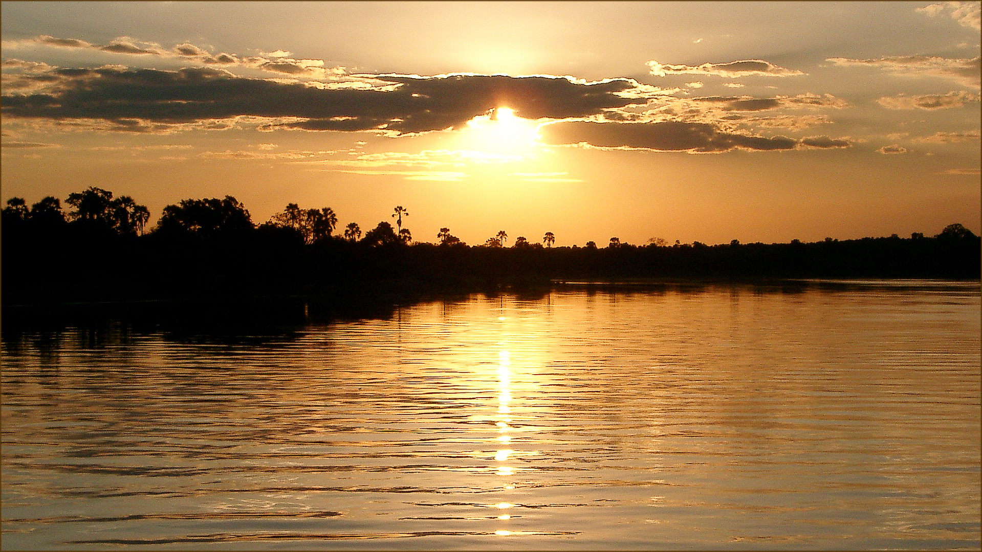 Sonnenuntergang am Sambesi