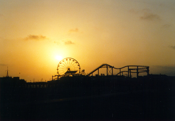 Sonnenuntergang am Santa Monica Pier