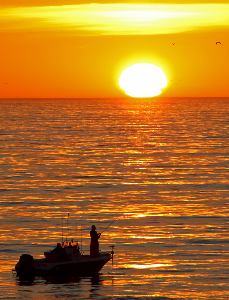 Sonnenuntergang am Santa Monica Pier