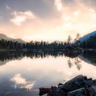 Sonnenuntergang am Saoseosee 