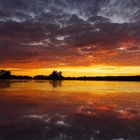 Sonnenuntergang am Sarchinger Weiher