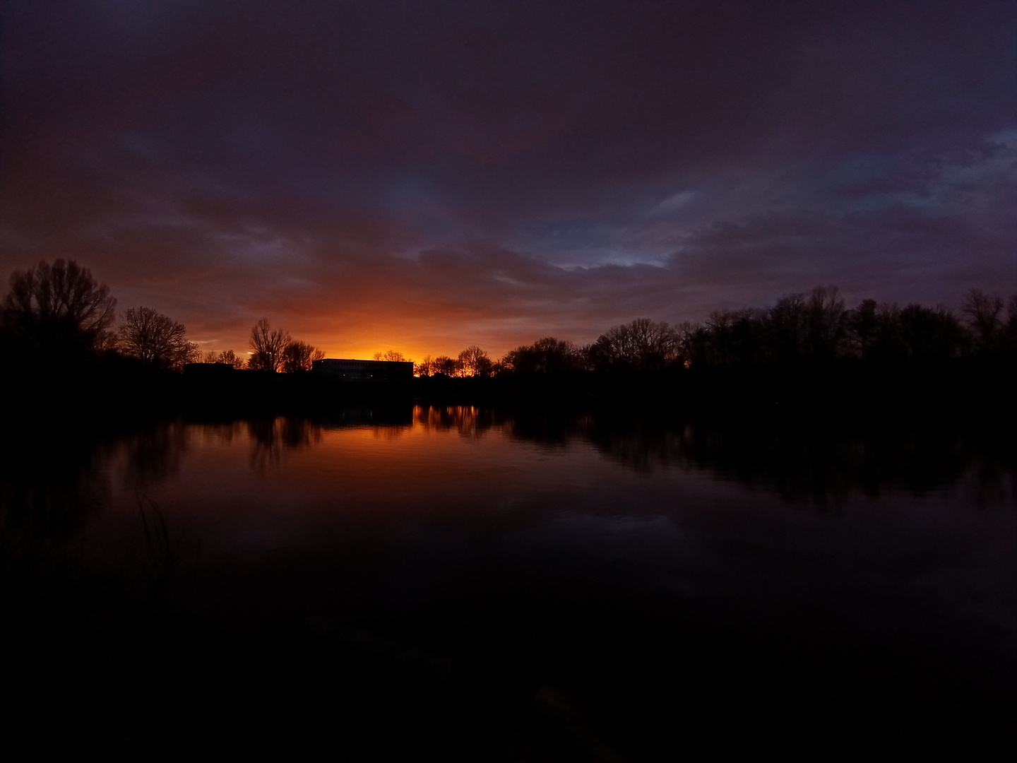 Sonnenuntergang am Schäferhäuser See