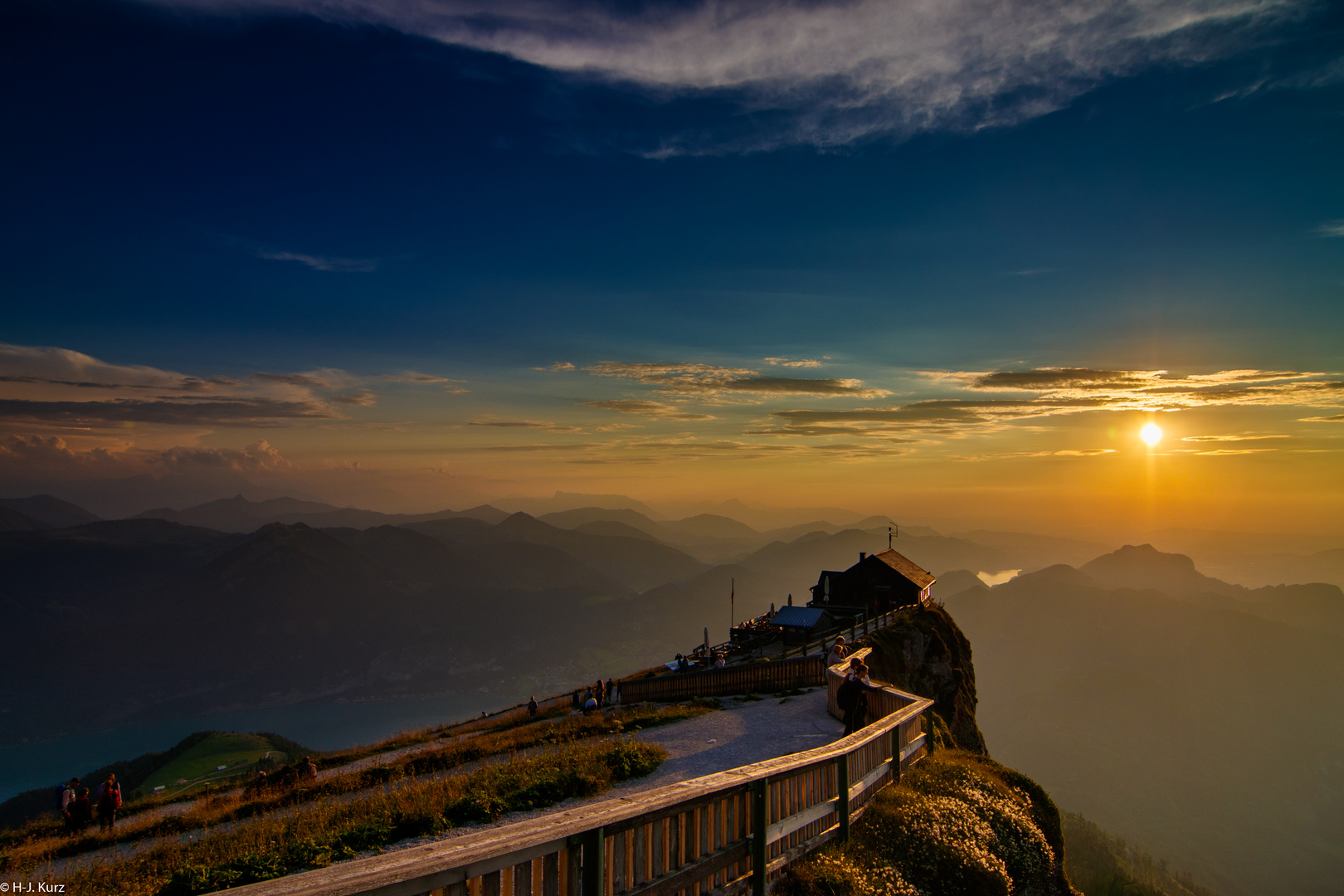 Sonnenuntergang am Schafberg