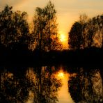 Sonnenuntergang am Schallweiher