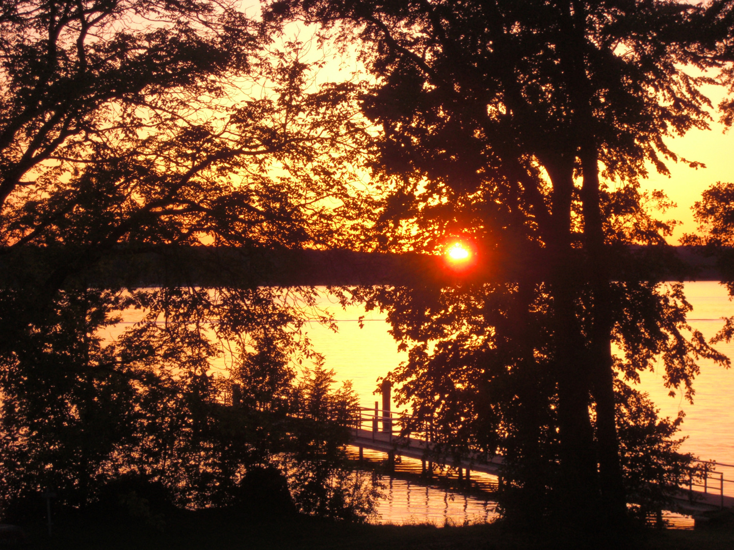 Sonnenuntergang am Scharmützelsee