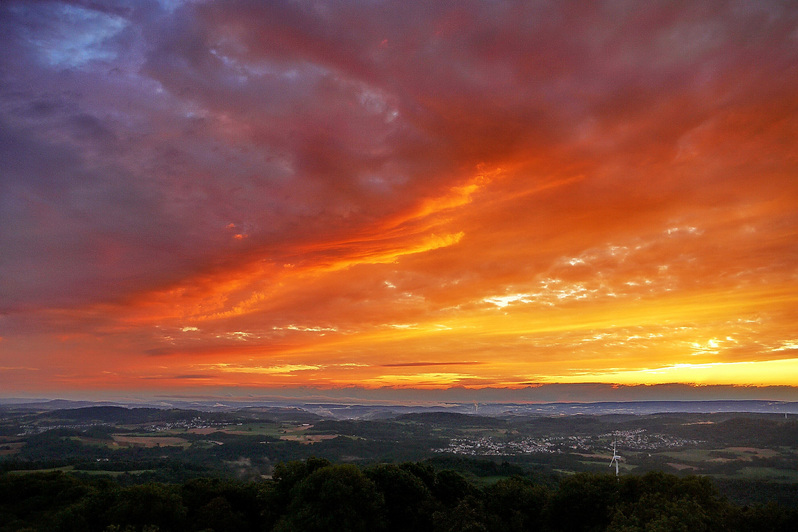 Sonnenuntergang am Schaumberg