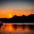 Sonnenuntergang am Schiedersee