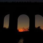 Sonnenuntergang am Schildescher Viadukt