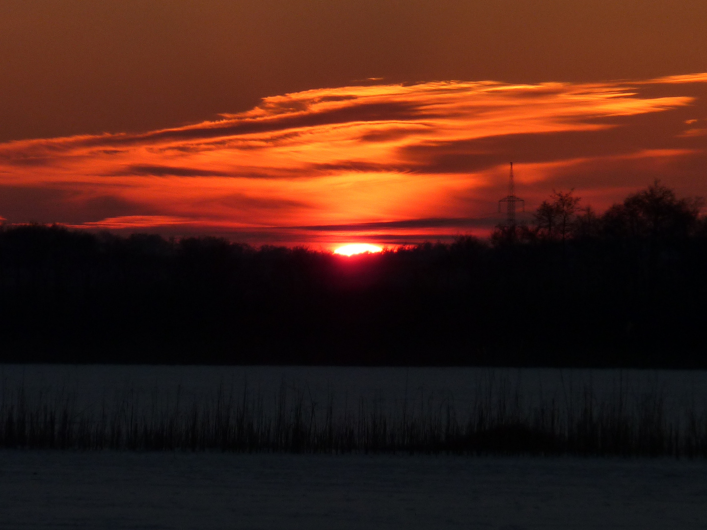 Sonnenuntergang am Schillersee...