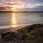 Sonnenuntergang am Schladitzer See