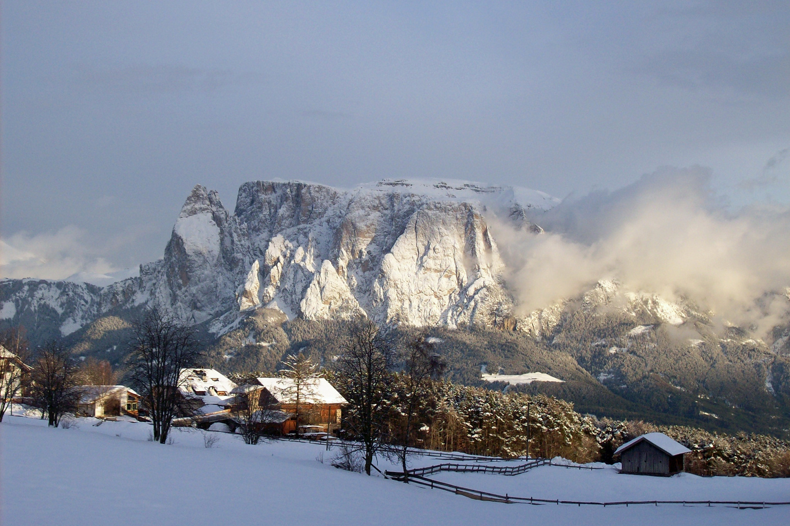 Sonnenuntergang am Schlern(Südtirol)