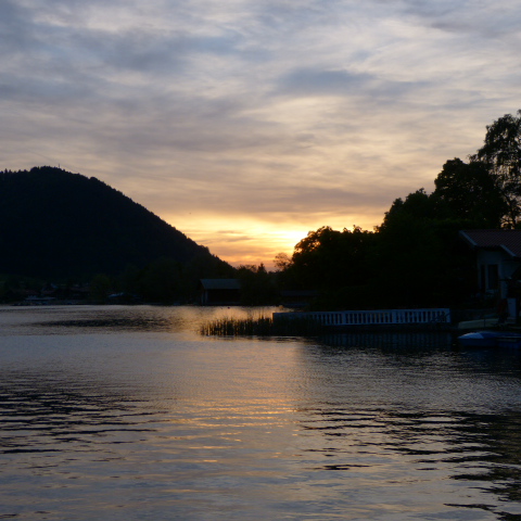 Sonnenuntergang am Schliersee