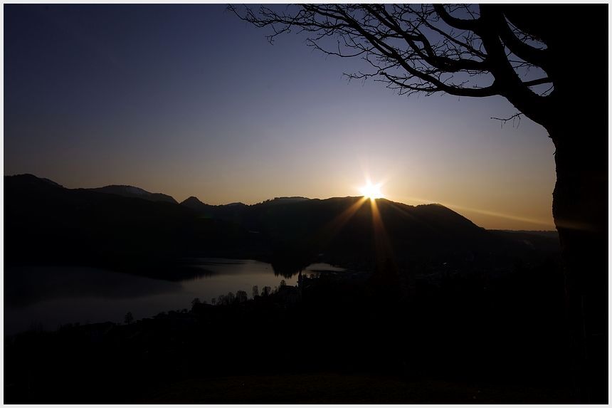 Sonnenuntergang am Schliersee!