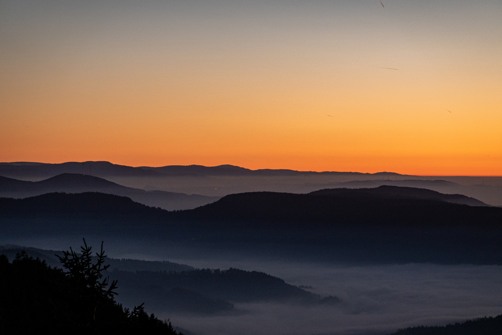 Sonnenuntergang am Schliffkopf 