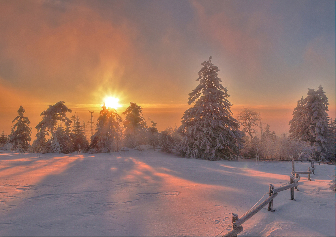 Sonnenuntergang am Schliffkopf