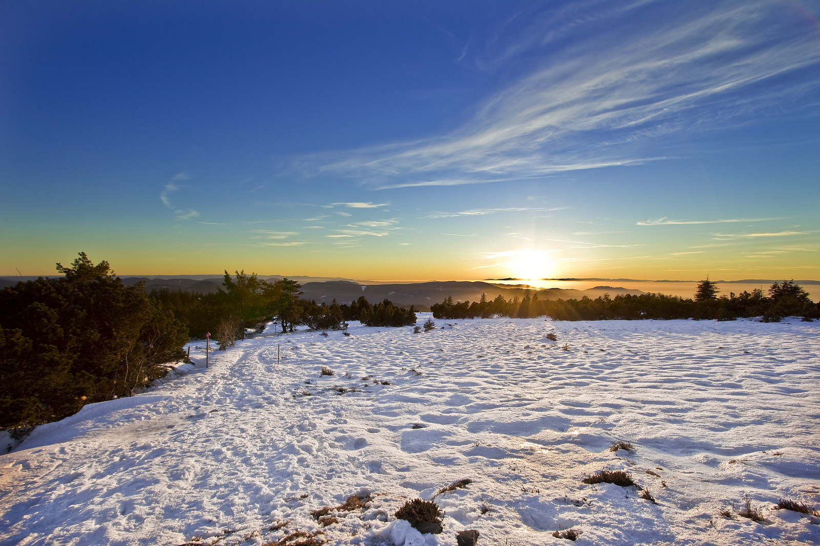 Sonnenuntergang am Schliffkopf