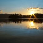 Sonnenuntergang am Schluchsee.