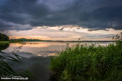 Sonnenuntergang am Schmollensee auf Usedom am 16.09.2013