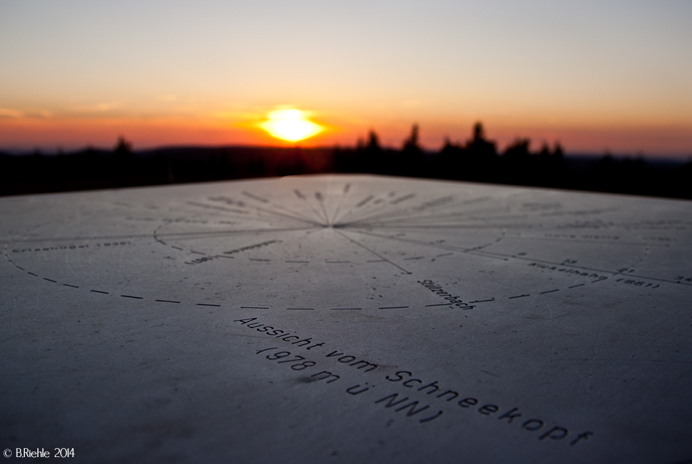 Sonnenuntergang am Schneekopf