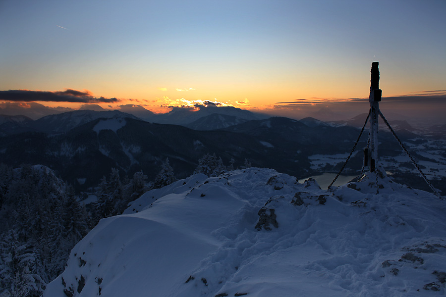 Sonnenuntergang am Schober