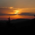 Sonnenuntergang am Schönecker Riegel Bayerischer Wald