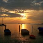 Sonnenuntergang am schönen Bodensee