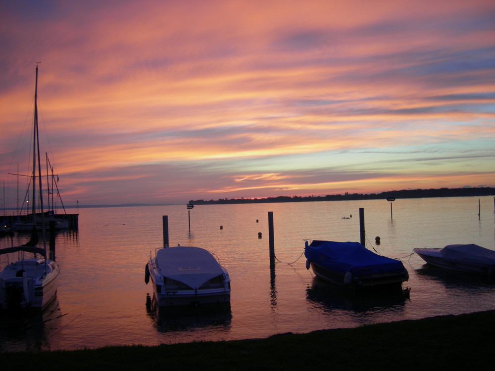 Sonnenuntergang am schönen Bodensee Teil1