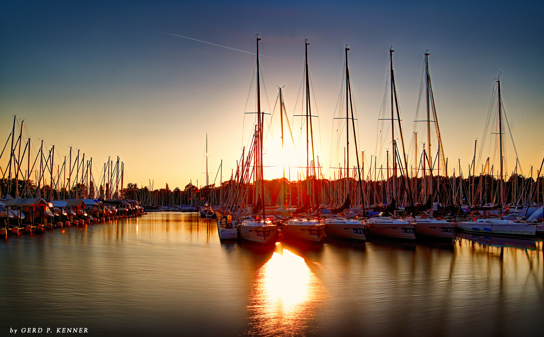 Sonnenuntergang am Schwäbischen Meer