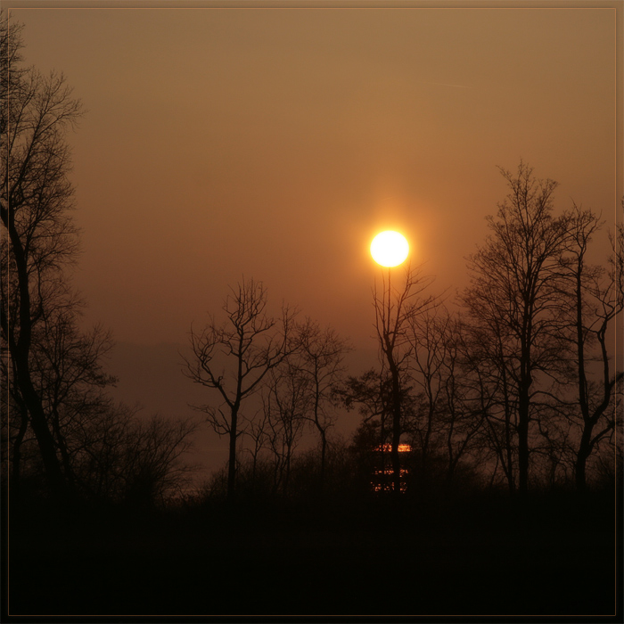 Sonnenuntergang am schwäbischen Meer