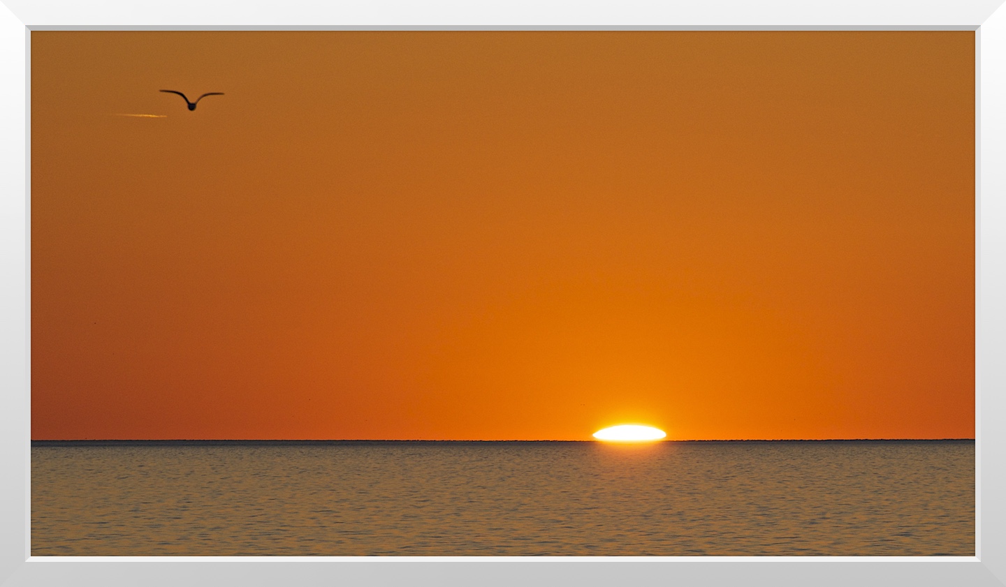 Sonnenuntergang am schwarzen Meer