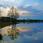 Sonnenuntergang am Schweinfurter Baggersee