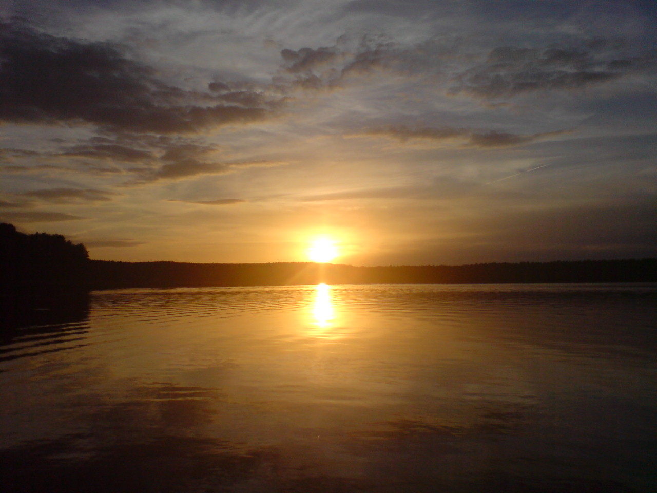 Sonnenuntergang am Schweriner See