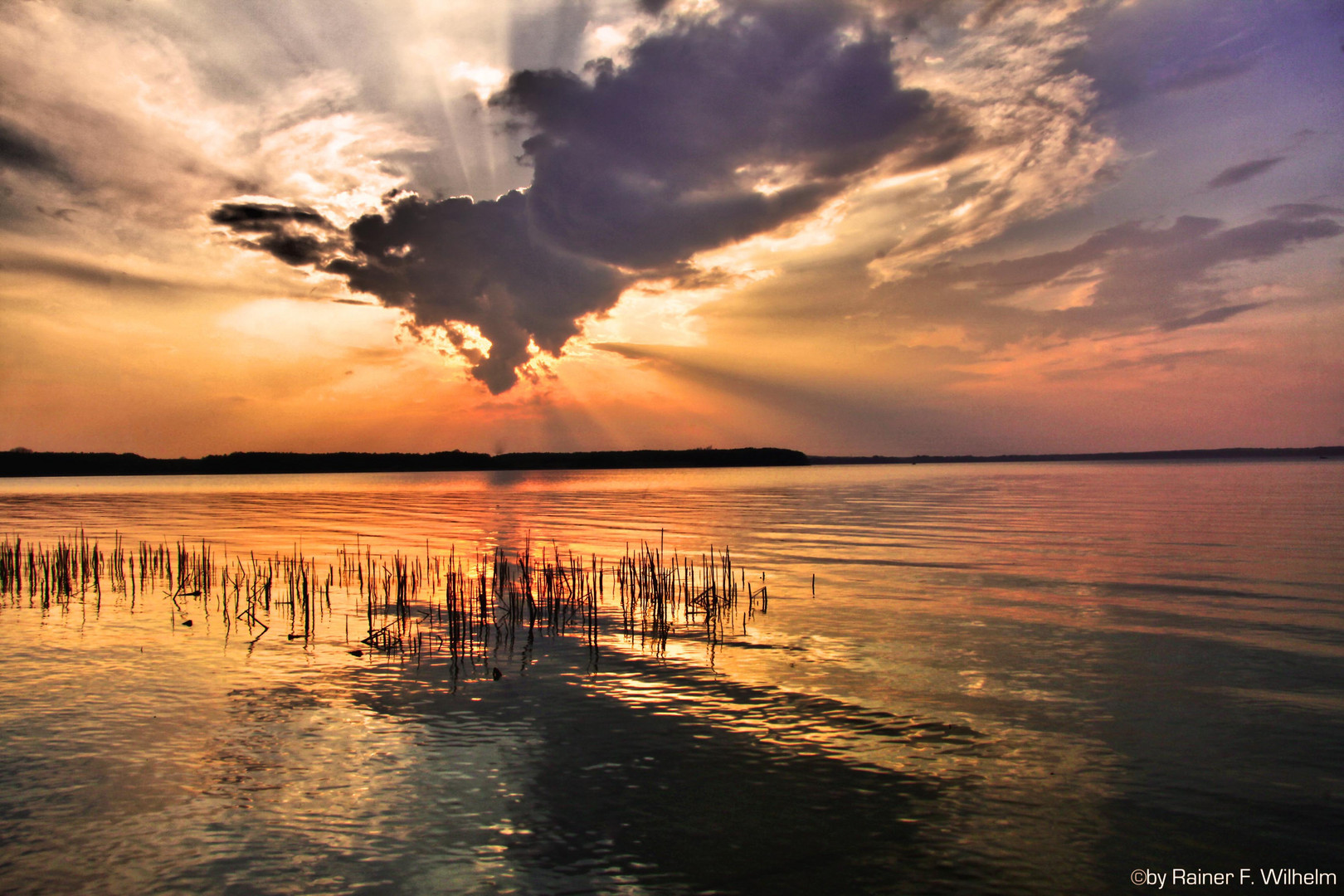 Sonnenuntergang am Schweriner See